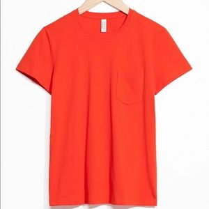 & Other Stories Orange T-shirt